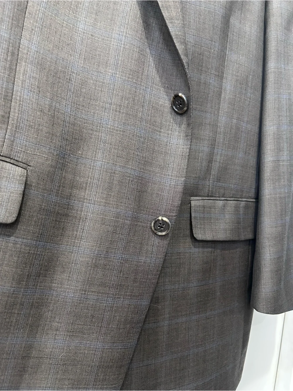 Hart Schaffner Marx Men’s 44R Brown Glen Plaid 2-Piece Suit